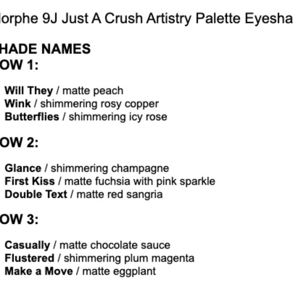 Morphe Just a Crush Palette - Picture 2 of 4